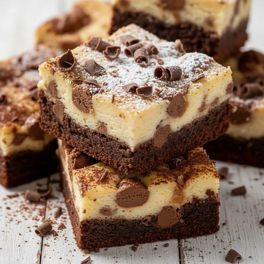 Banana Pudding Brownies 3 Delicious banana pudding brownies ready to enjoy, showcasing creamy texture and rich flavor.