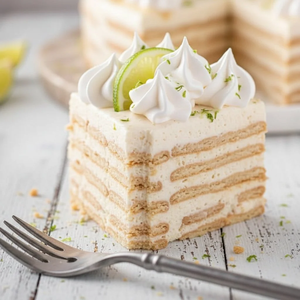 Carlota of Lemon (Mexican Icebox Cake) 3 Delicious Carlota of Lemon, a traditional Mexican Icebox Cake layered with refreshing flavors.