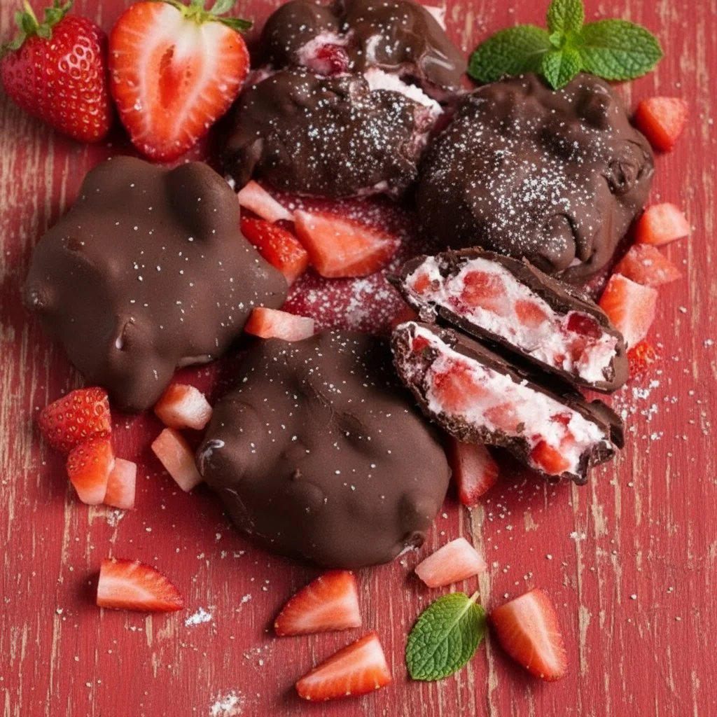 Chocolate Strawberry Yogurt Clusters (Viral Recipe!) 4 Chocolate Strawberry Yogurt Clusters (Viral Recipe!)