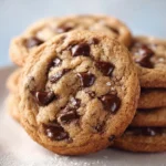 Classic sourdough discard chocolate chip cookies fresh out of the oven