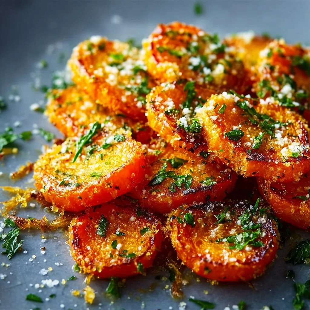 Crispy Smashed Carrots with Garlic
