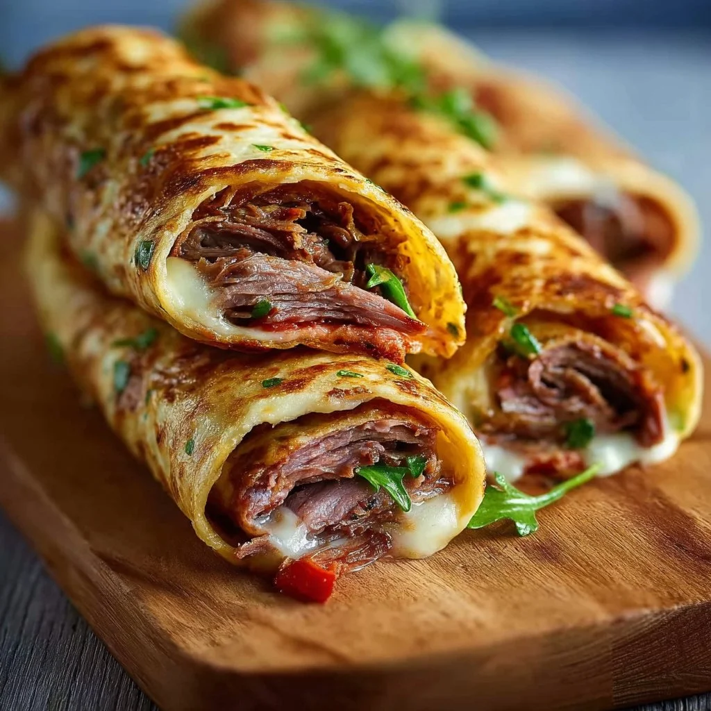 French Dip Tortilla Roll Ups