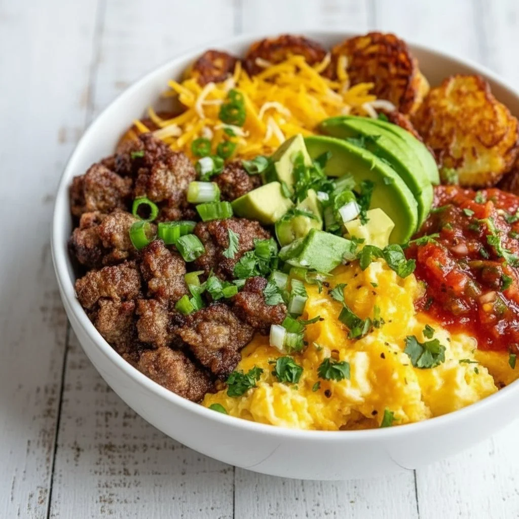 Hash Brown Breakfast Bowls 3 Delicious Hash Brown Breakfast Bowl with toppings