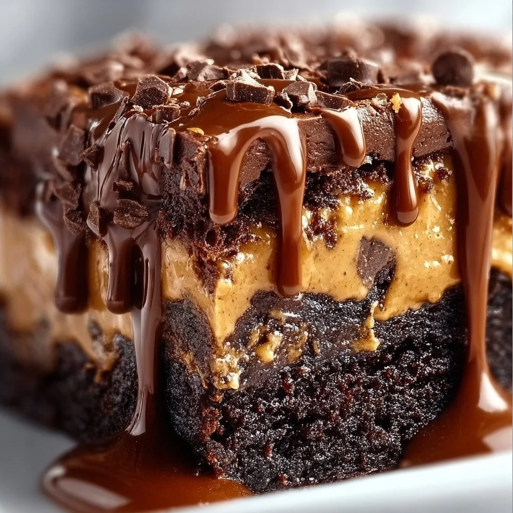 Heavenly Chocolate Peanut Butter Ooey Gooey Cake 4 Heavenly Chocolate Peanut Butter Ooey Gooey Cake