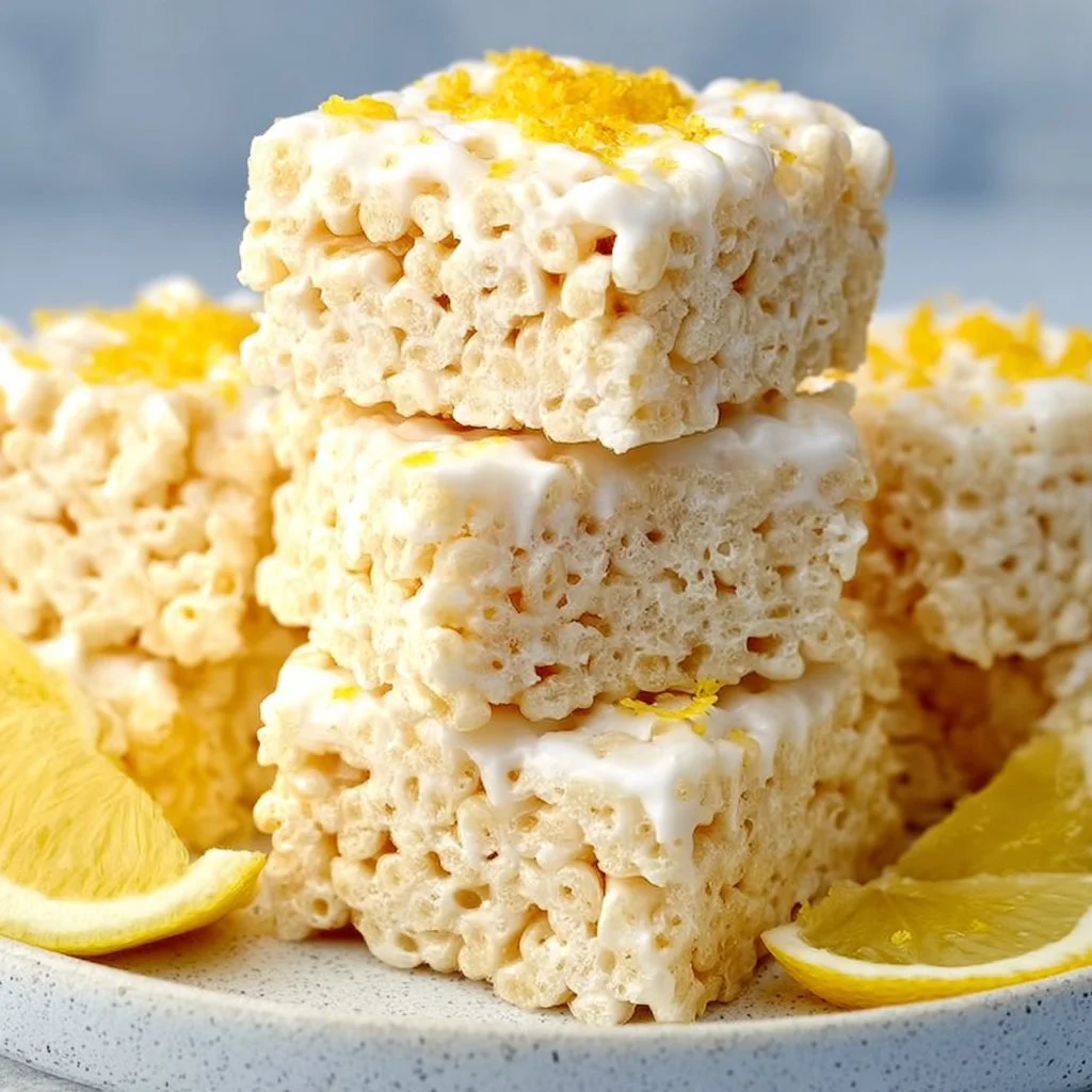 Lemon Rice Krispy Treats