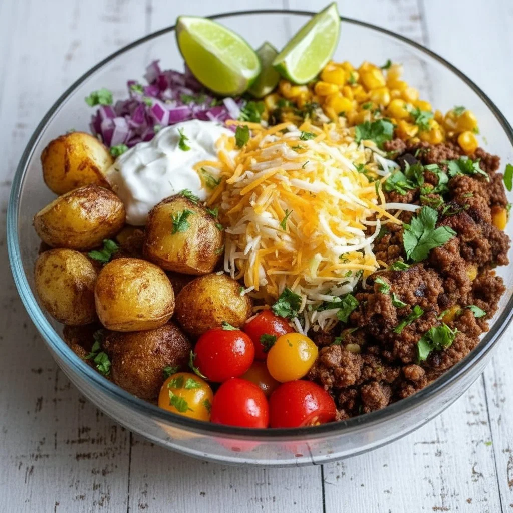 Loaded Potato Taco Bowl 4 Loaded Potato Taco Bowl