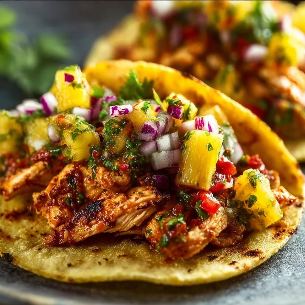 Pineapple Chicken Tacos