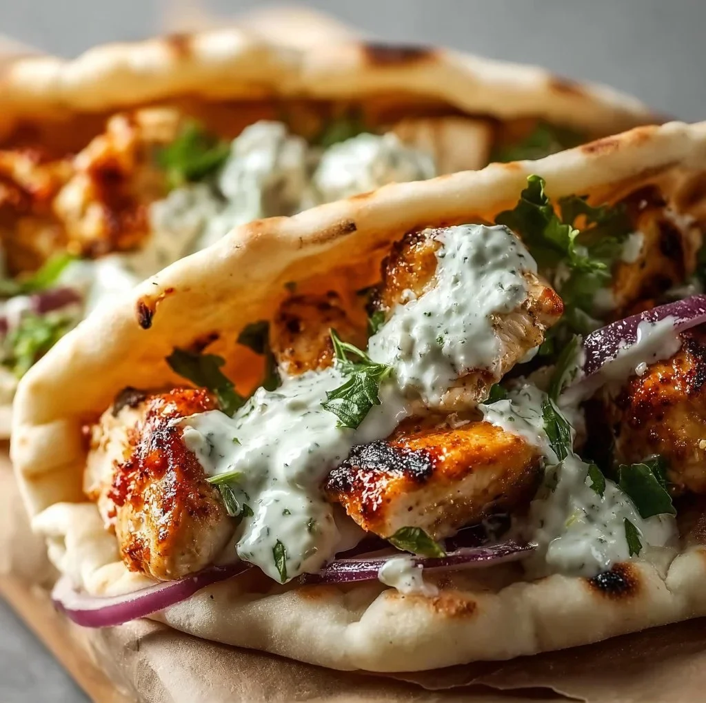 Sheet Pan Chicken Pitas with Herby Ranch Recipe 3 Delicious sheet pan chicken pitas topped with herby ranch ingredients