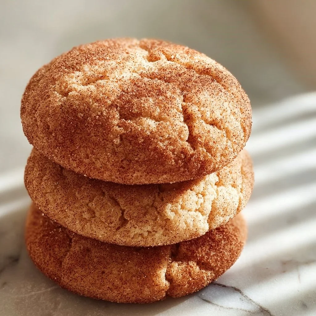 Warm and delicious sourdough snickerdoodles on a cooling rack.