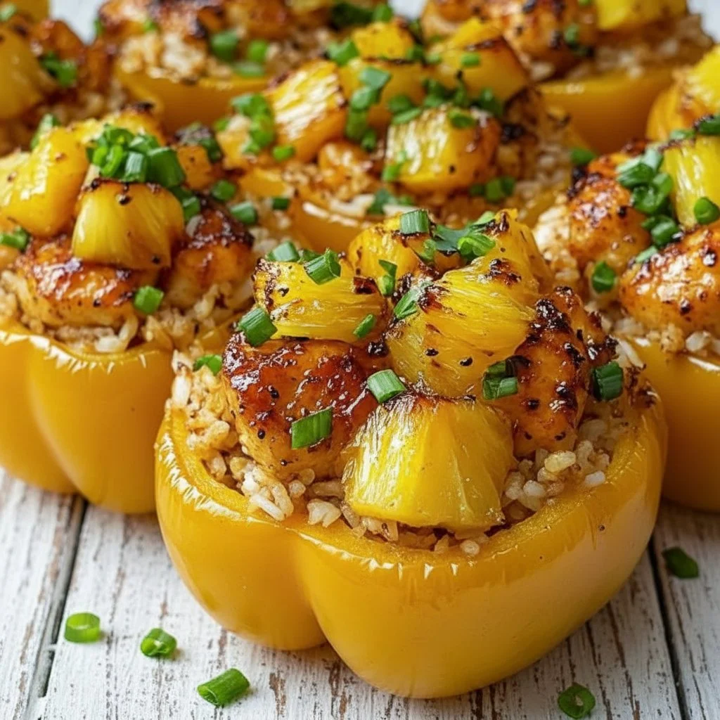 Teriyaki Pineapple Chicken and Rice Stuffed Peppers: A Sweet and Savory Meal 4 Teriyaki Pineapple Chicken and Rice Stuffed Peppers: A Sweet and Savory Meal