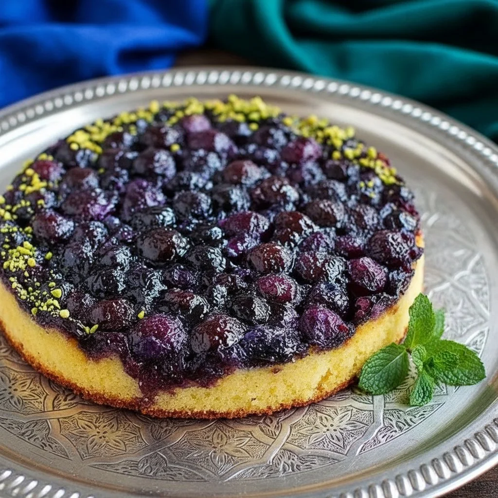 Caramelized Blueberry Upside Down Cake 4 Caramelized Blueberry Upside Down Cake