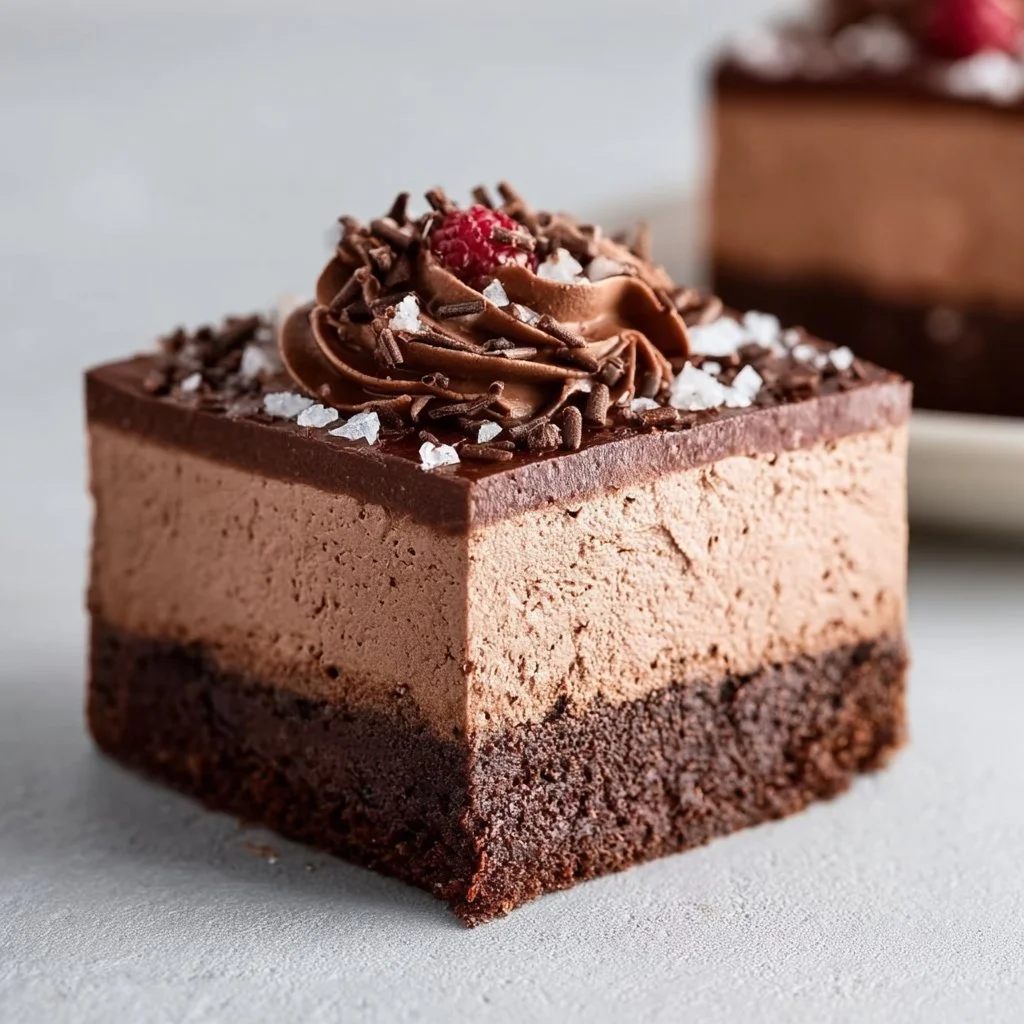 Chocolate Mousse Brownies 4 Chocolate Mousse Brownies