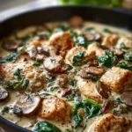 creamy chicken mushroom spinach skillet 2026 02 27 114729 1 Creamy Chicken Mushroom Spinach Skillet