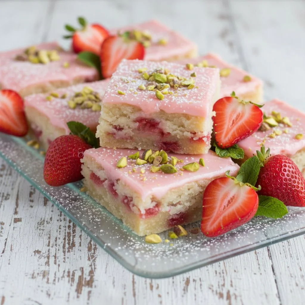 Easy Strawberry Lemon Blondies 4 Easy Strawberry Lemon Blondies