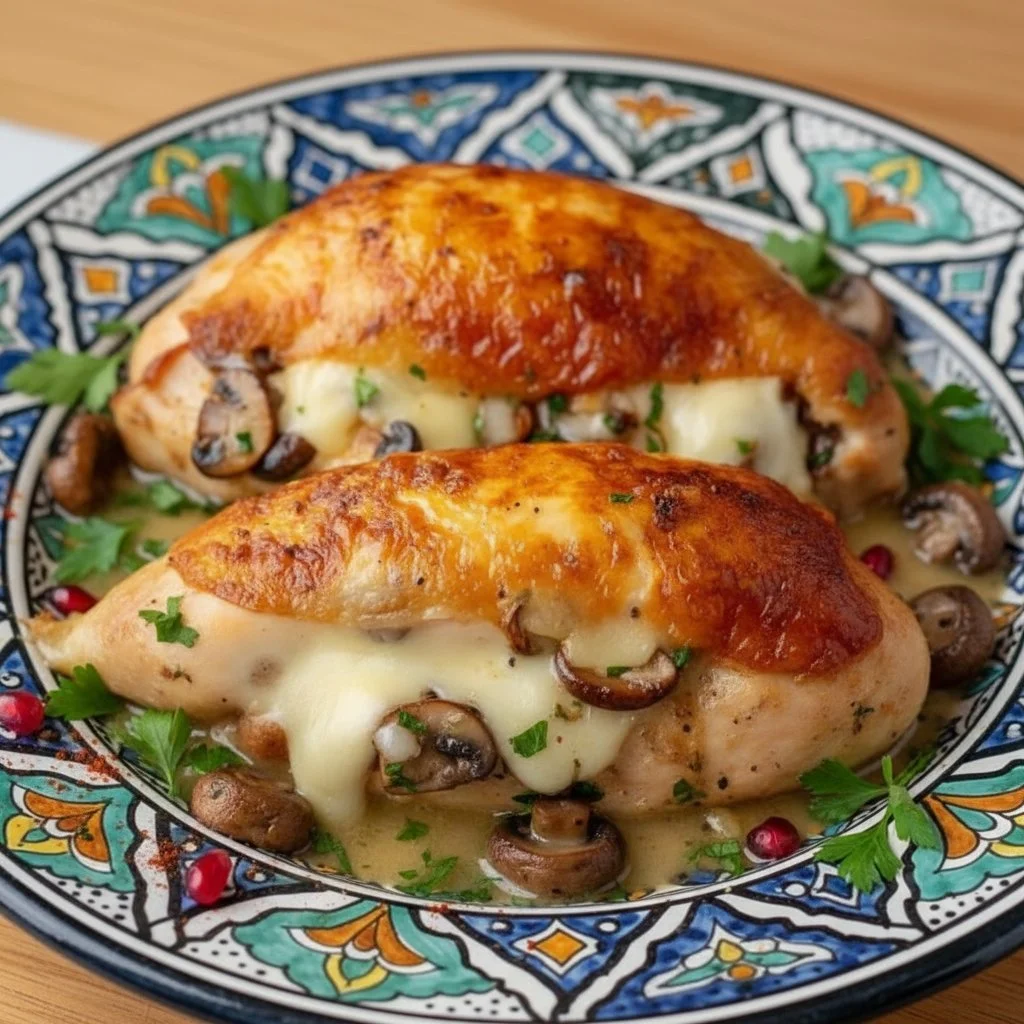 Flavorful Mushroom Stuffed Chicken Breast