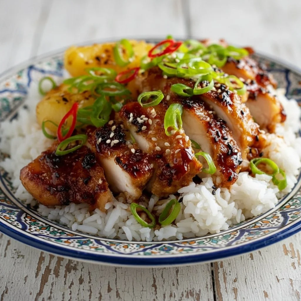 Hawaiian Chicken and Coconut Rice 4 Hawaiian Chicken and Coconut Rice