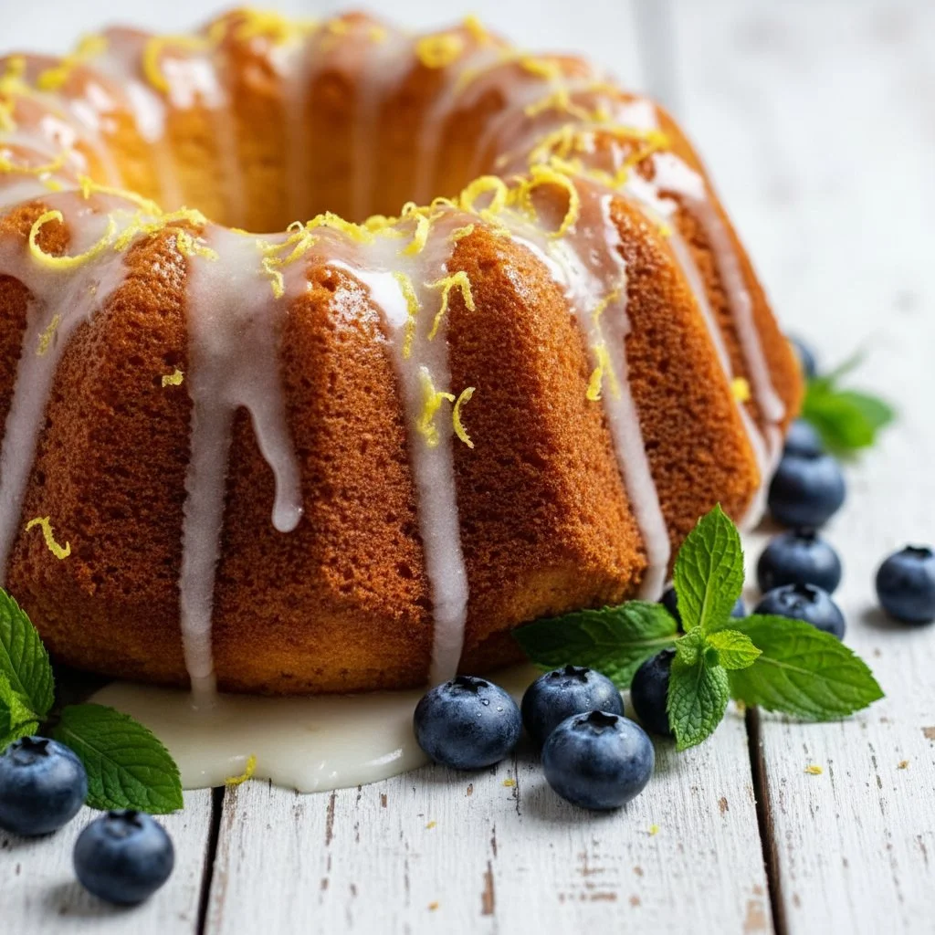 Lemon Blueberry Bundt Cake 4 Lemon Blueberry Bundt Cake