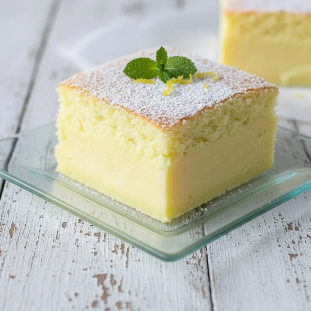 Lemon Custard Cake 4 Lemon Custard Cake