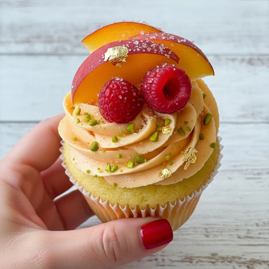 Peach Bellini Cupcakes