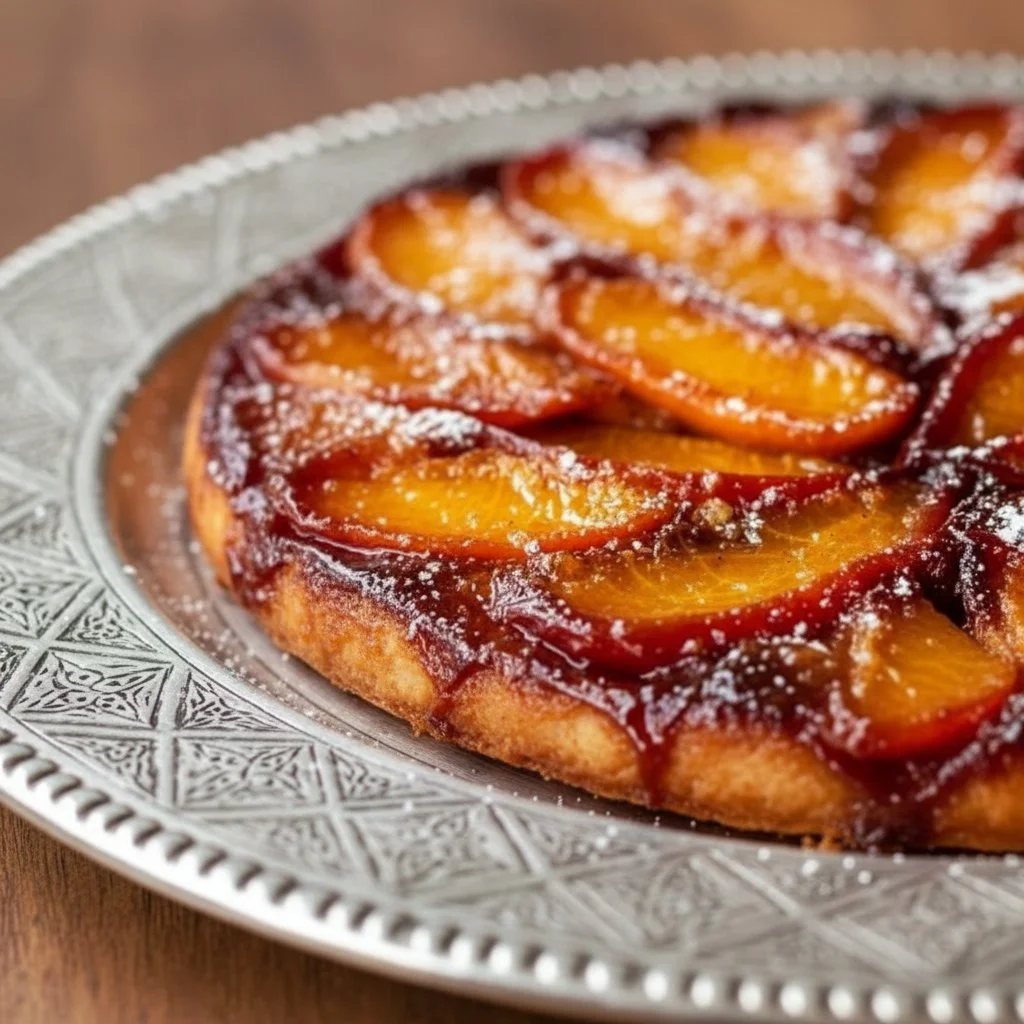 Peach Bourbon Upside-Down Cake 4 Peach Bourbon Upside-Down Cake