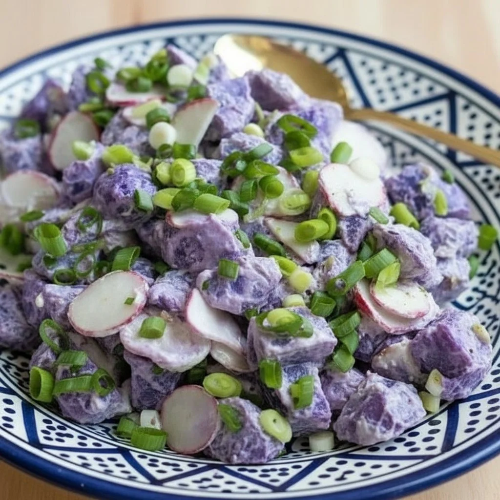 Purple Potato Salad 4 Purple Potato Salad