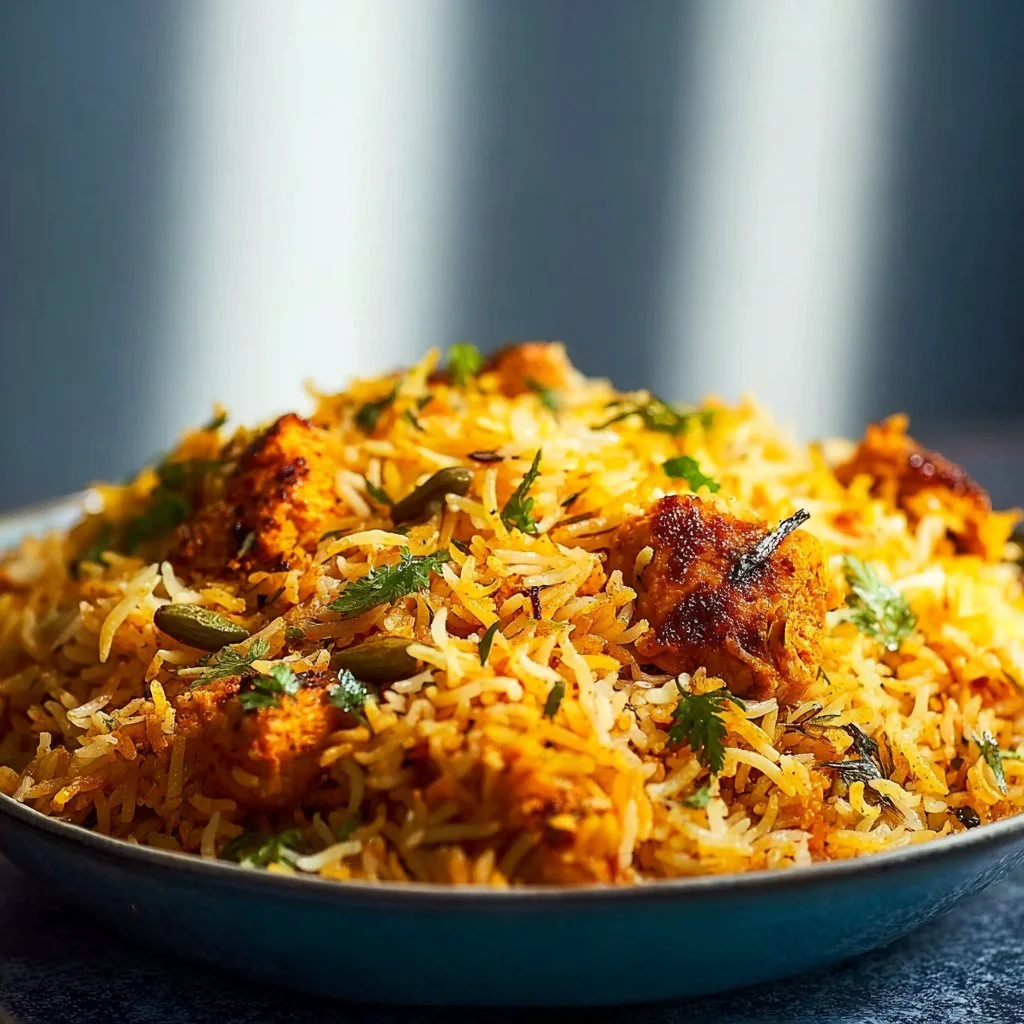 Rich Butter Chicken Biryani