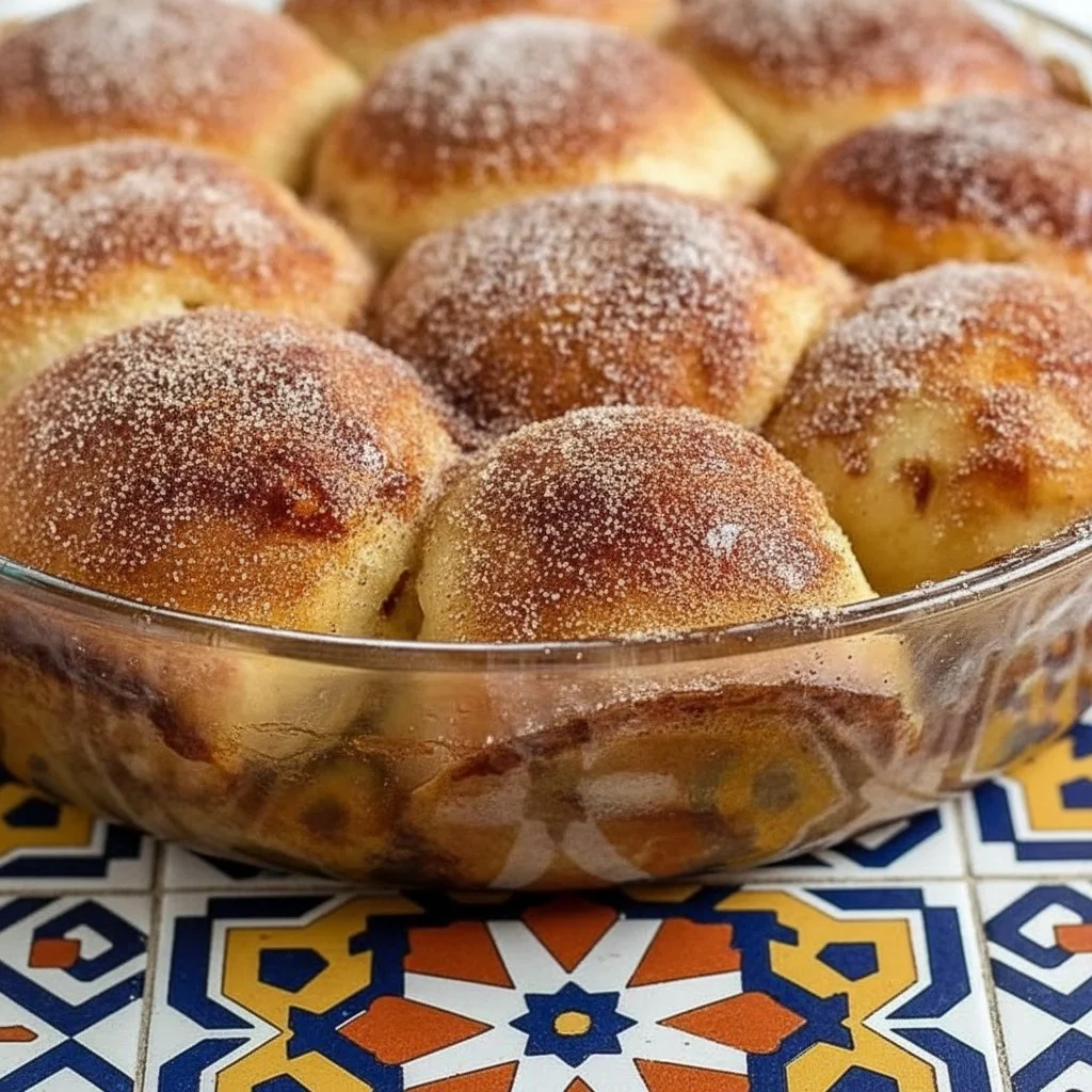 Simple Caramel Apple Pie Bombs ready to be served, drizzled with caramel