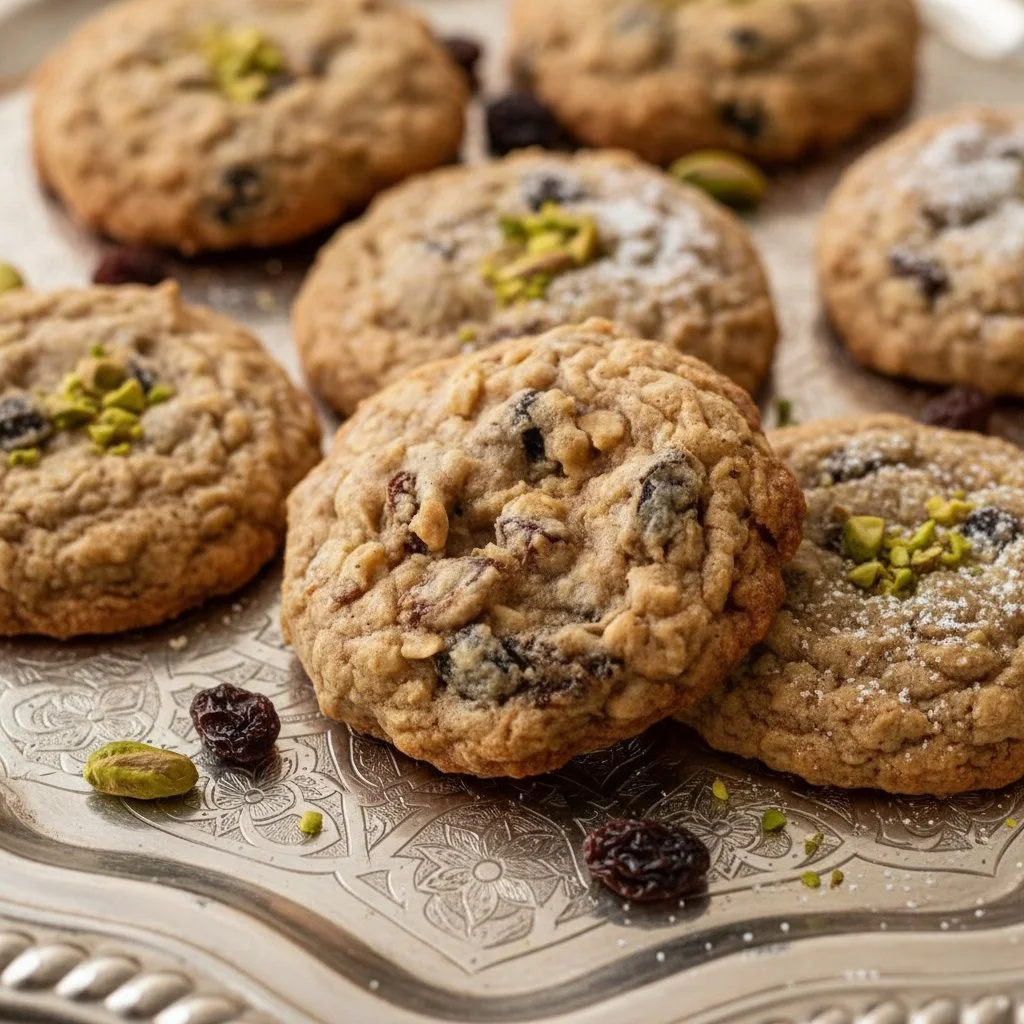 Soft & Chewy Oatmeal Raisin Cookies