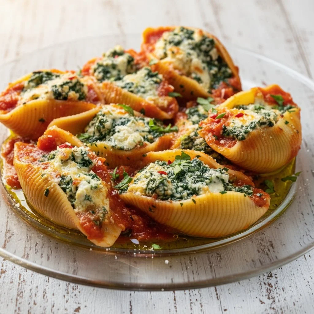Spinach and Ricotta Stuffed Shells 4 Spinach and Ricotta Stuffed Shells