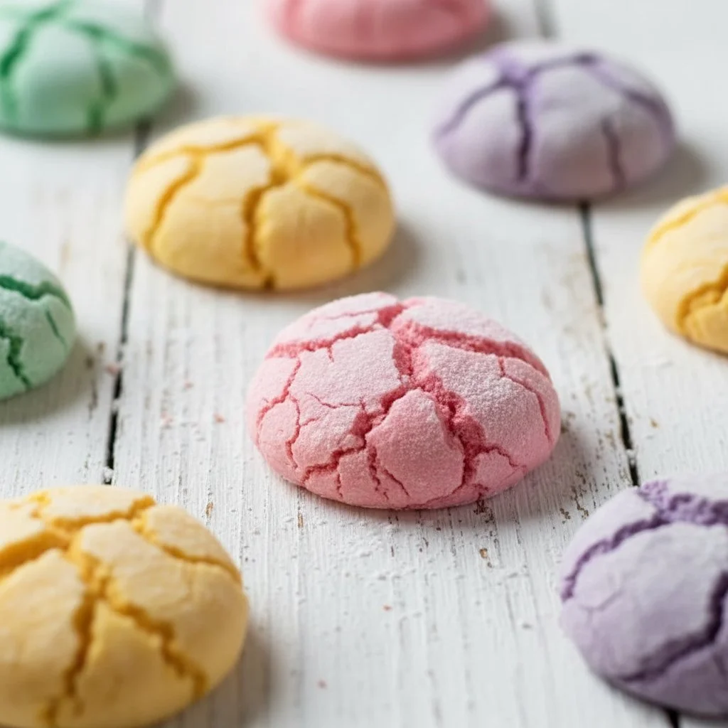 Springtime Crinkle Cookies Recipe 4 Springtime Crinkle Cookies Recipe