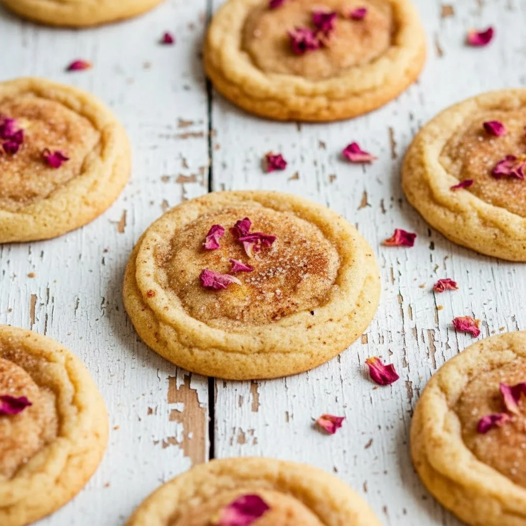 Strawberry Rose Snickerdoodles 4 Strawberry Rose Snickerdoodles