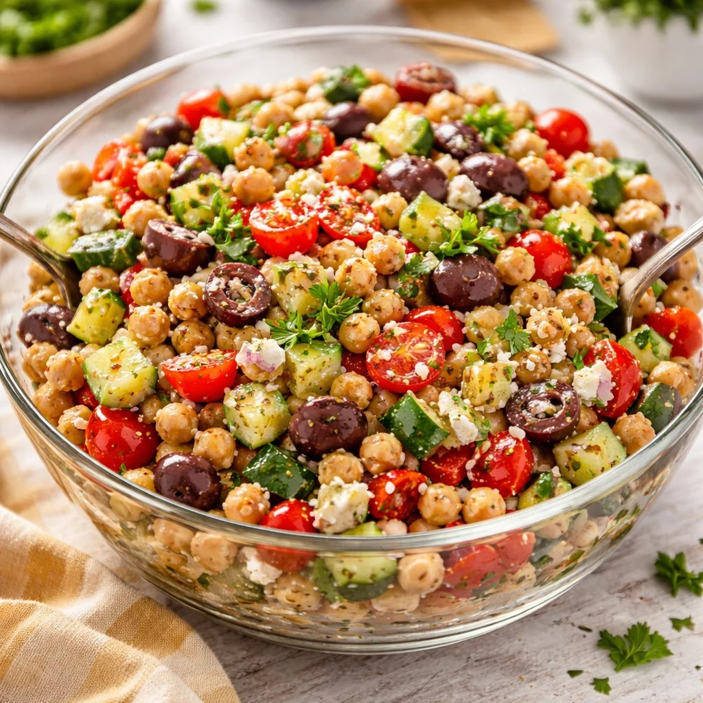 10-Minute Mediterranean Chickpea Salad