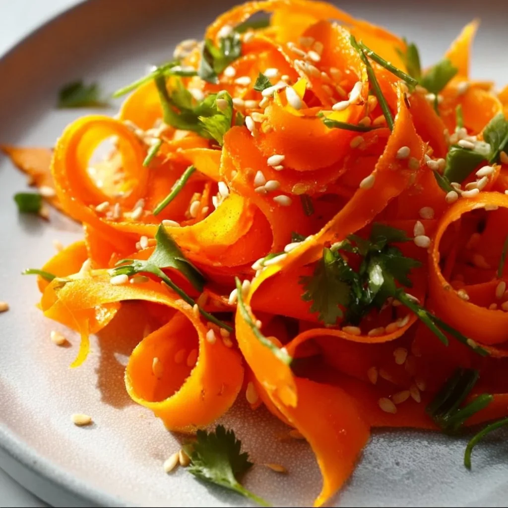 Asian Carrot Ribbon Salad: A Vibrant Vegan Delight for You