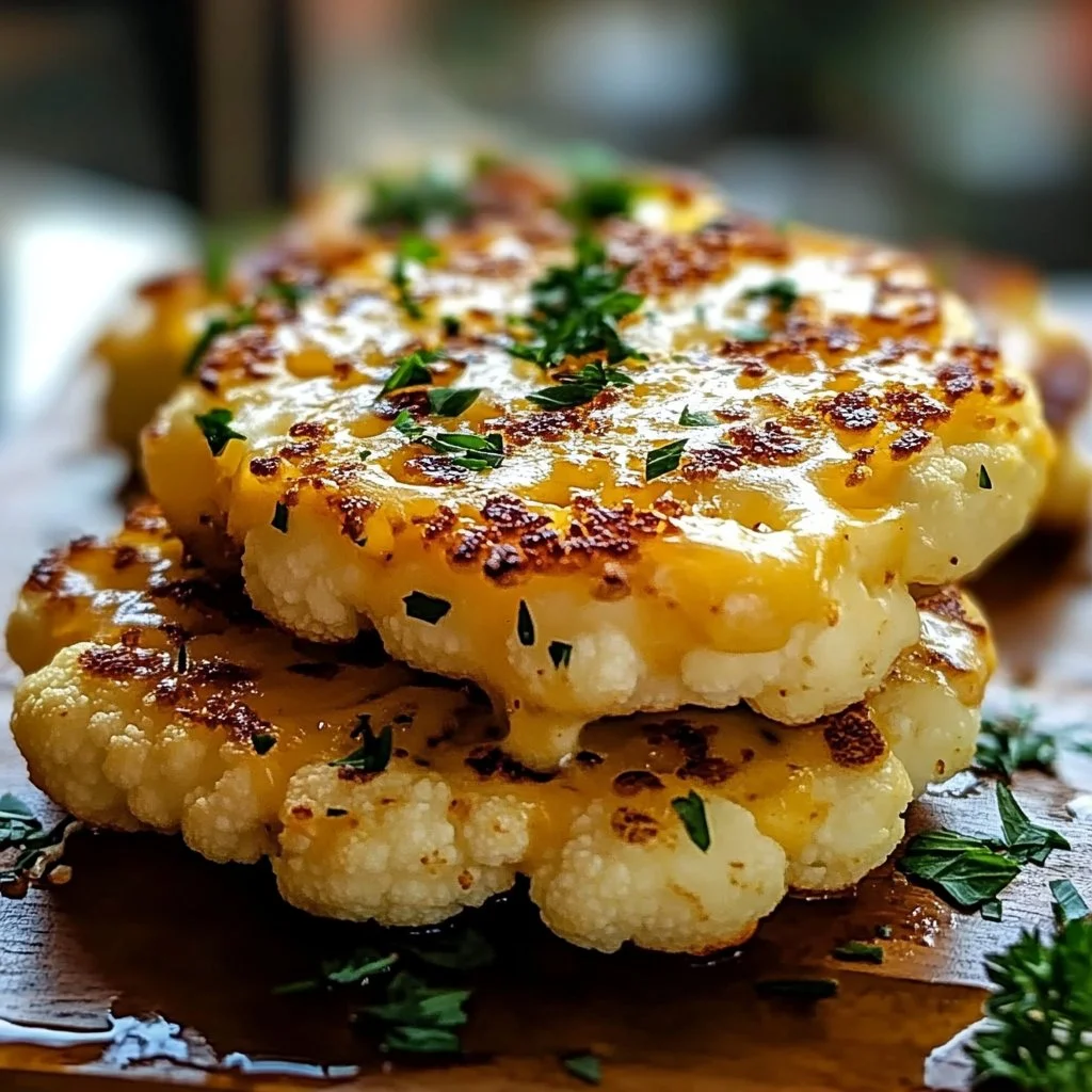 Cheesy Cauliflower Steaks