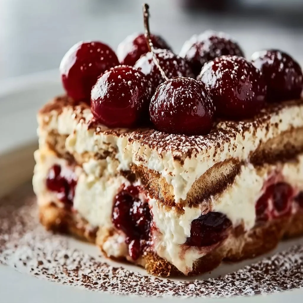 Cherry Amaretto Tiramisu 4 Cherry Amaretto Tiramisu