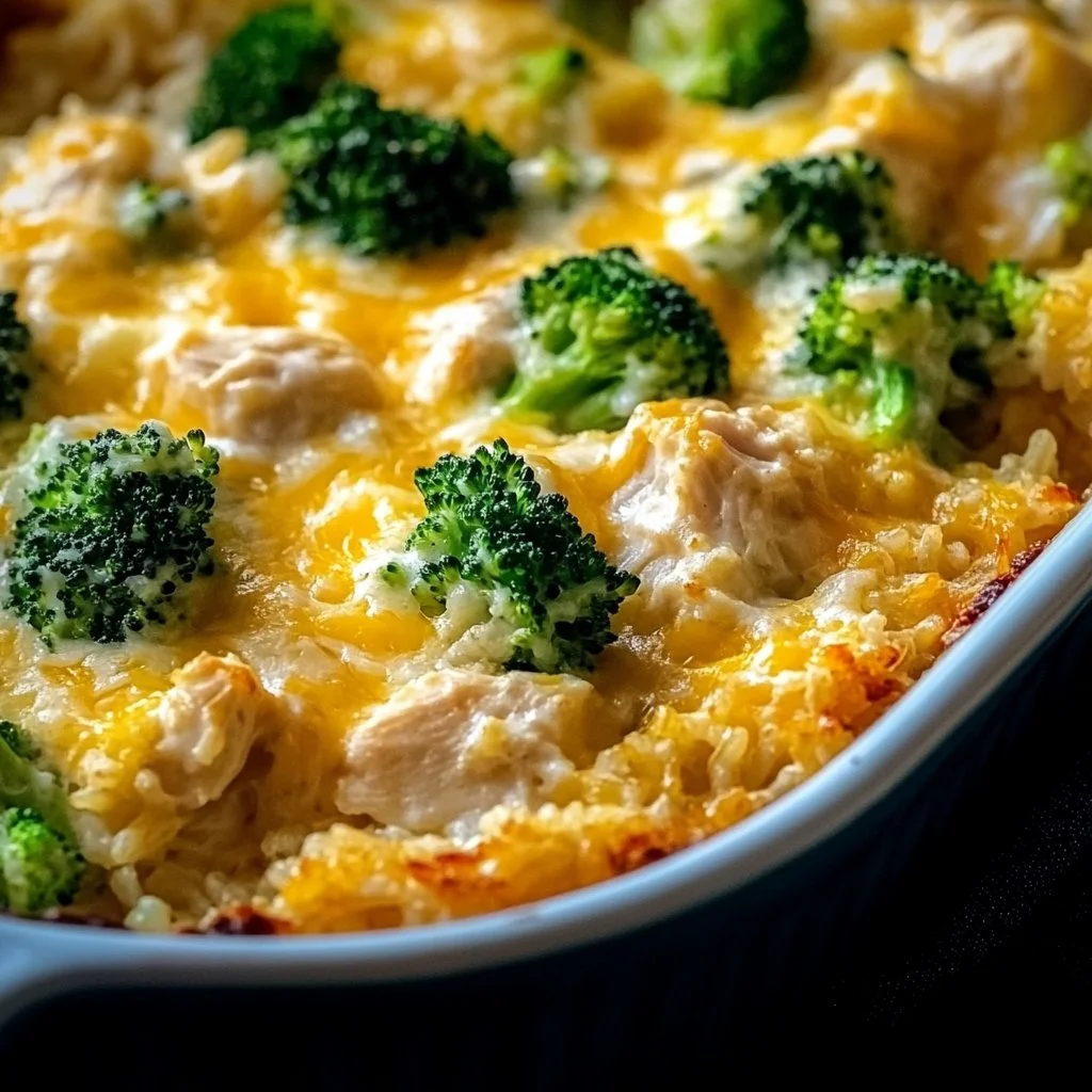 Chicken Broccoli Rice Cheese Casserole