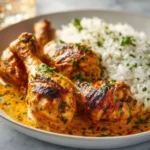 creamy paprika chicken drumsticks with steamed ric 2026 03 07 180415 1 Creamy Paprika Chicken Drumsticks with Steamed Rice
