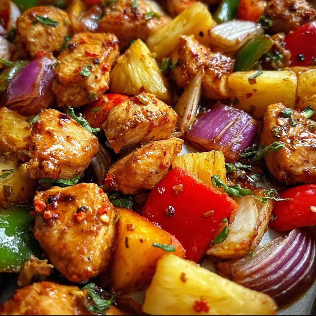 Hawaiian Chicken Sheet Pan 4 Hawaiian Chicken Sheet Pan