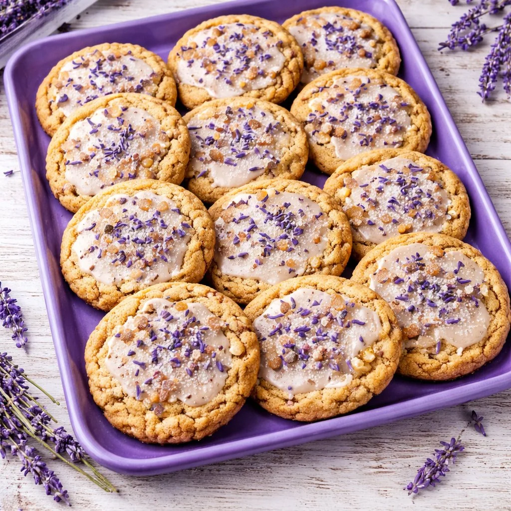 Lavender Honey Crunch Cookies