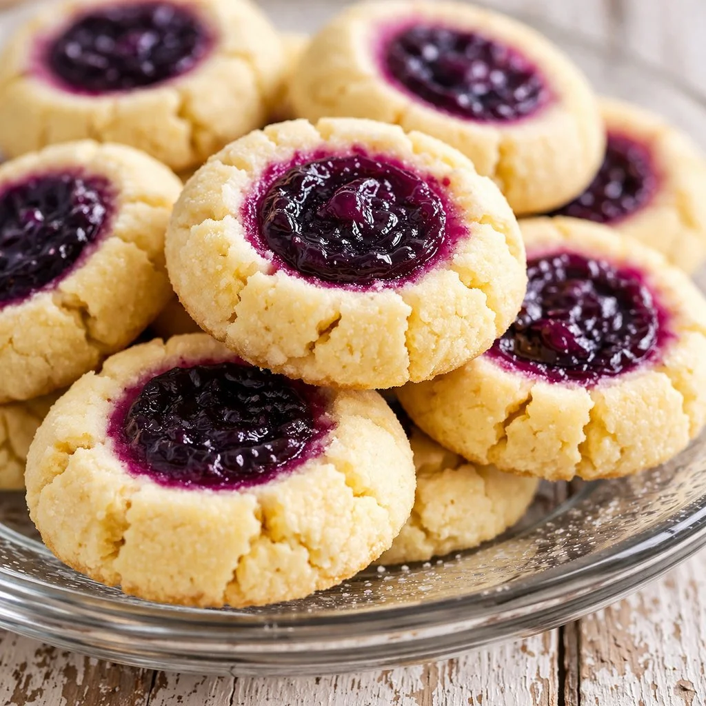 Lemon Lavender Thumbprint Cookies