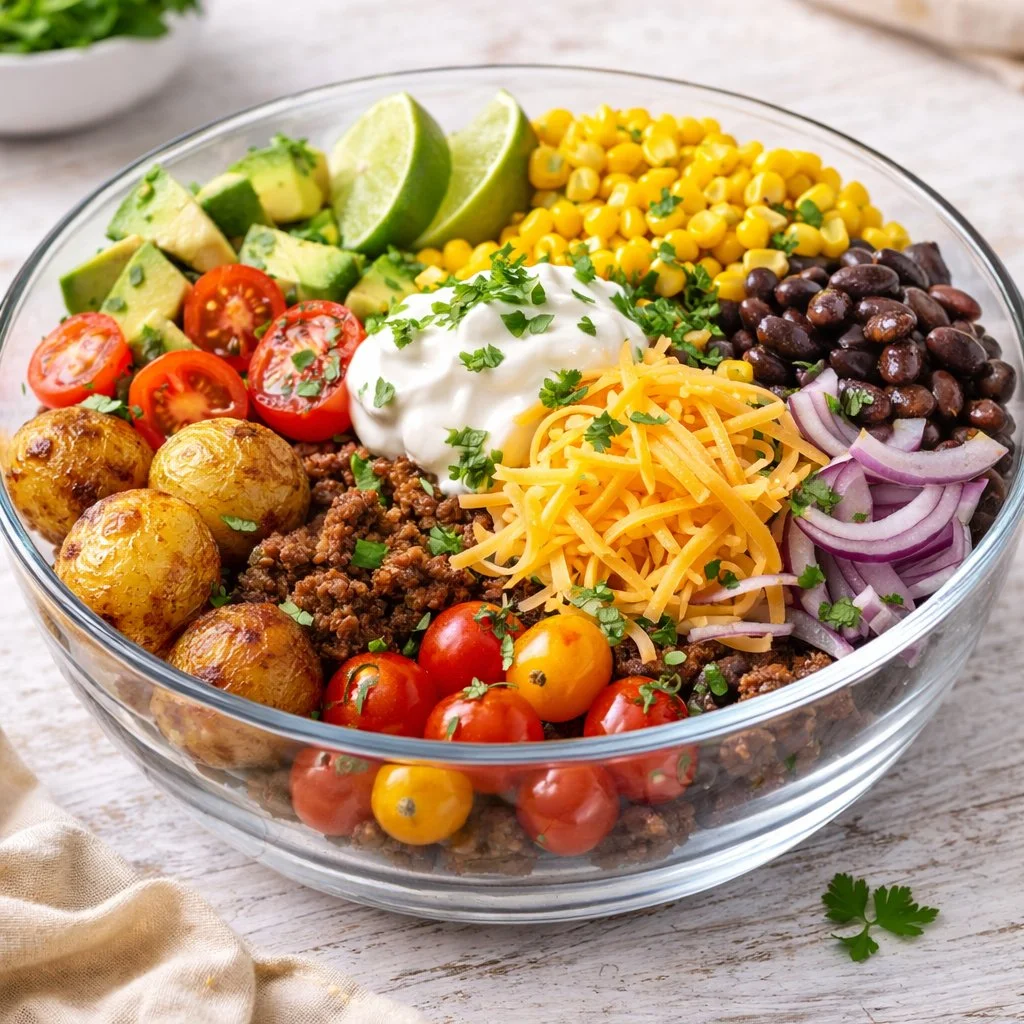 Loaded Potato Taco Bowl