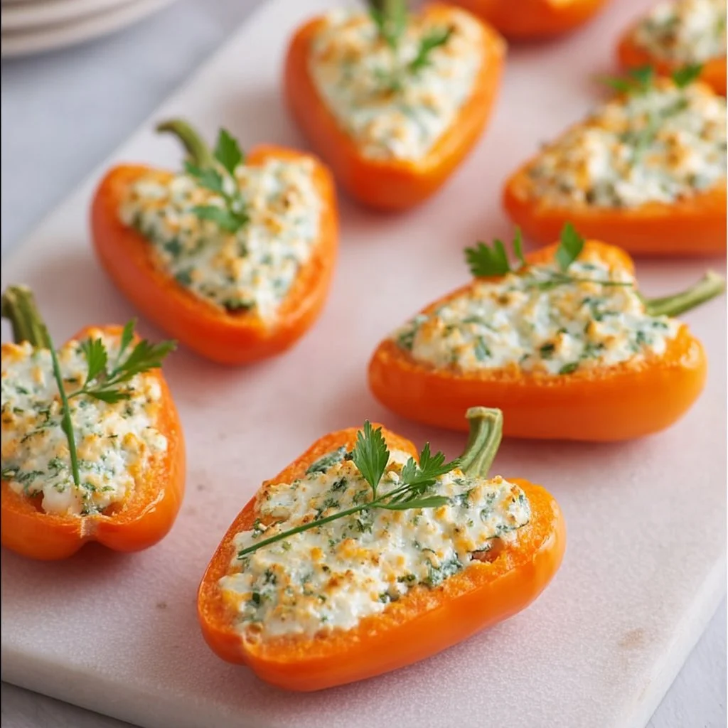 Mini Carrot Stuffed Peppers