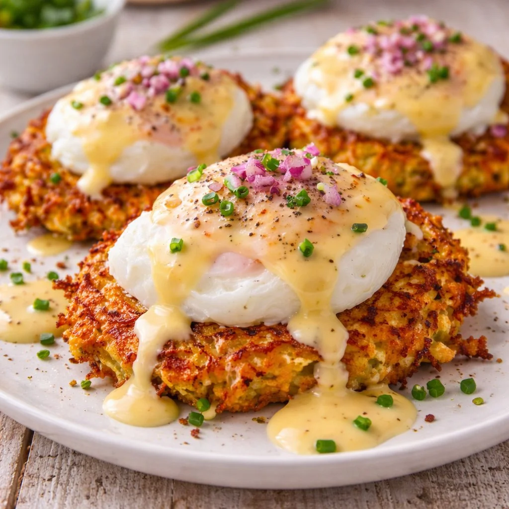 Mouthwatering Latke Eggs Benedict 4 Mouthwatering Latke Eggs Benedict