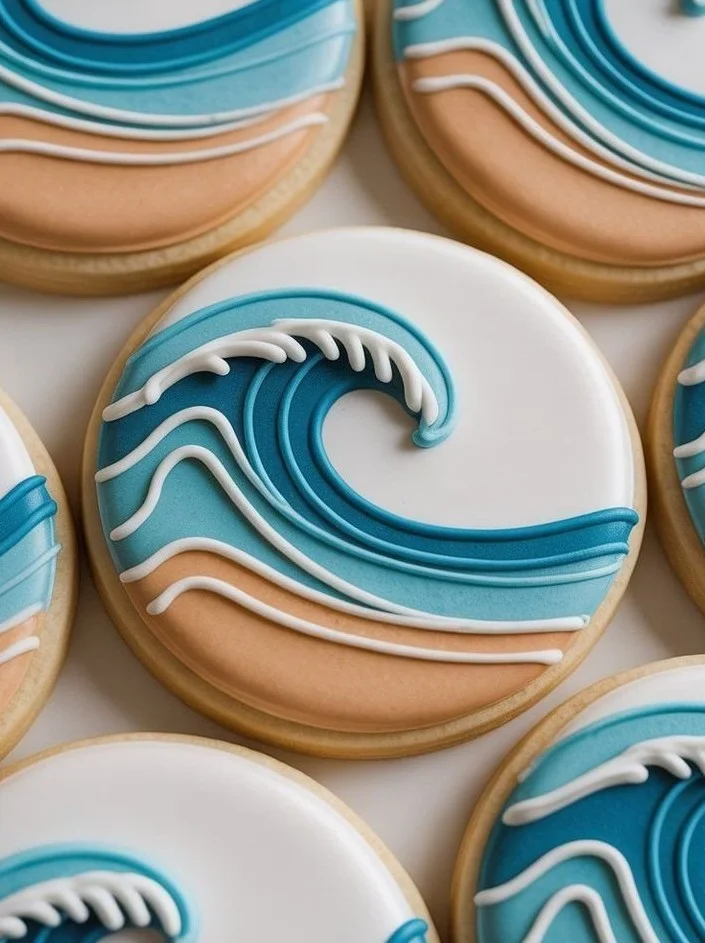 Pin by KENDA DAVIS 👸 on Oceanic | Sugar cookie designs, Summer sugar cookies, Sugar cookie cakes