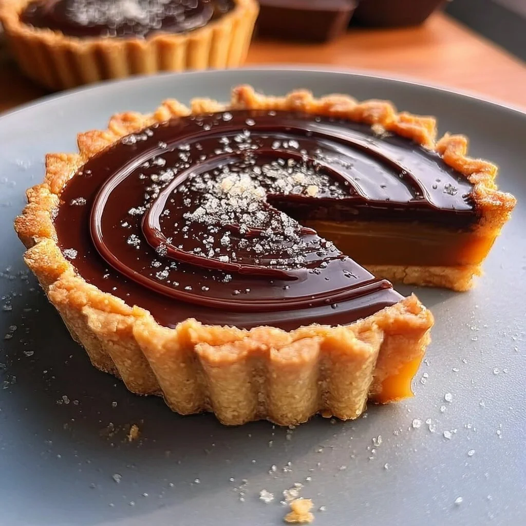 Salted Caramel Chocolate Tart