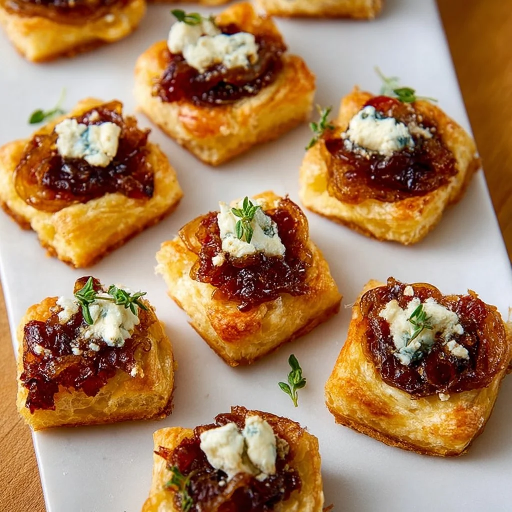Caramelized Onion and Goat Cheese Bites
