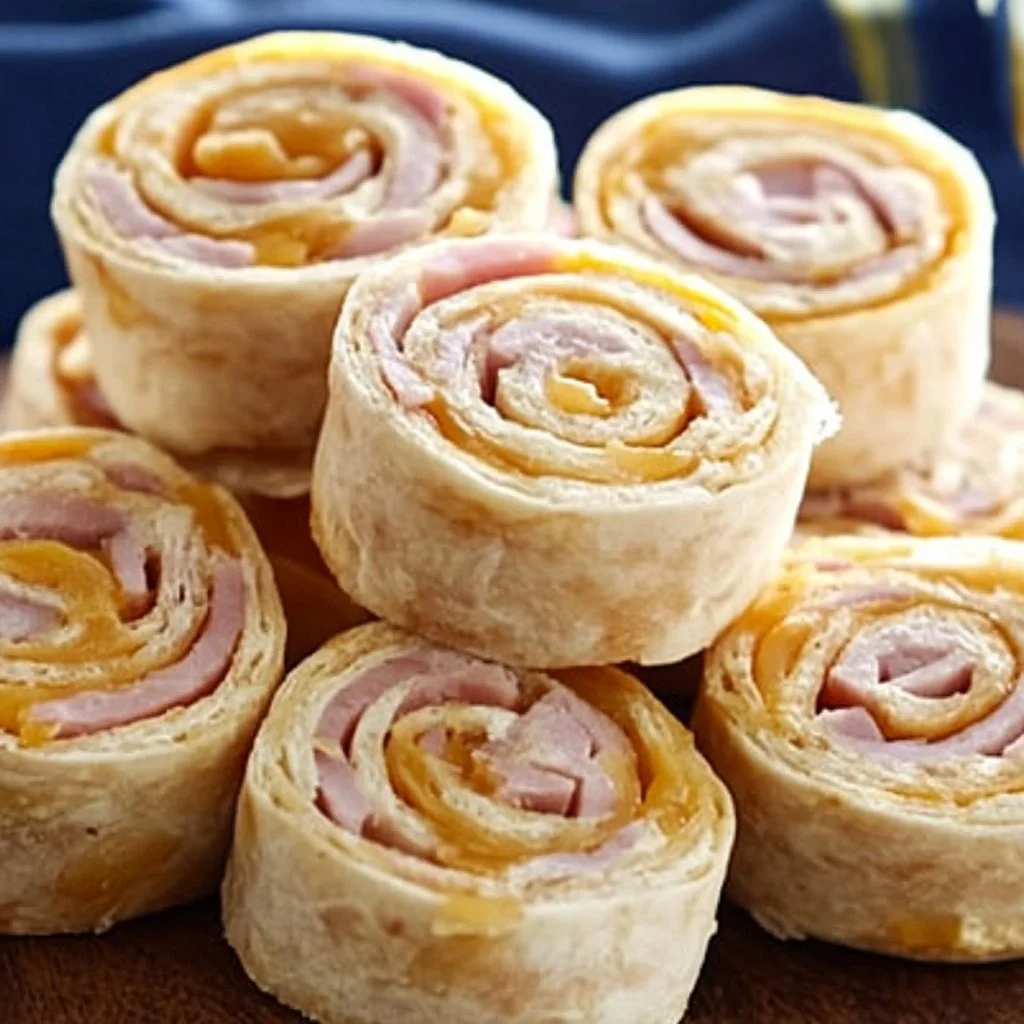 Ranch Ham & Cheese Tortilla Pinwheels