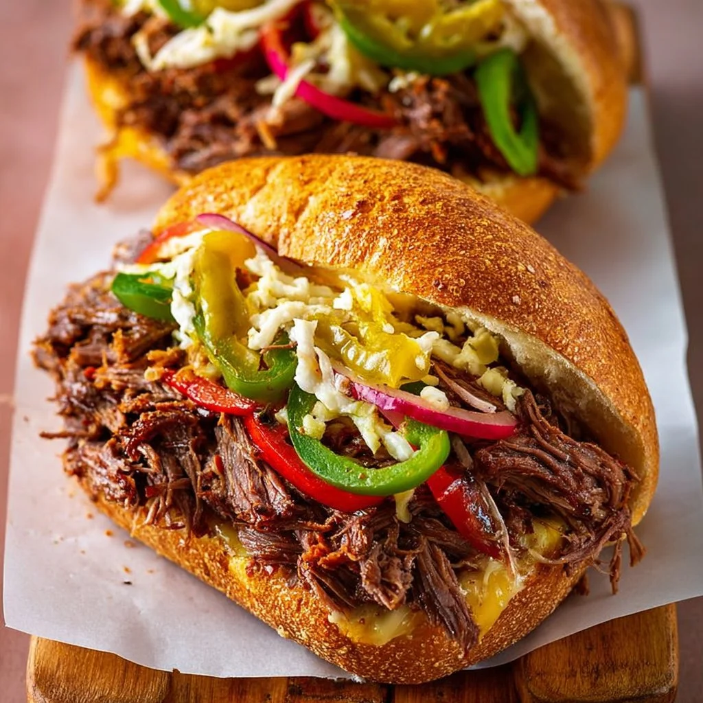 Shredded Beef Sandwiches