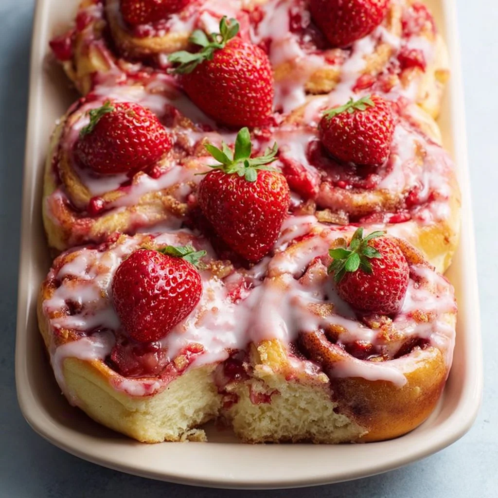 Strawberry Crunch Cinnamon Rolls